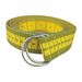Dual-Sided Printed Measuring Tape Belt - Fashionable Alloy Double Ring Buckle Belt With Original Scale Design, Soft Measuring Tool For Waist_voghion.com