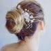 Bijuterii de păr Nouă vânzare fierbinte pieptene de păr cu flori lucrate manual, accesorii rochii de mireasă albe, căciulă, accesorii de mireasă_voghion.com