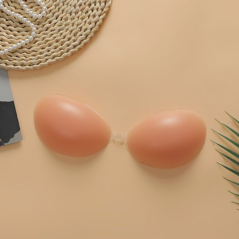 Thickened silicone push-up bra strapless invisible breast patch breathable waterproof underwear bra ready for sale_voghion.com
