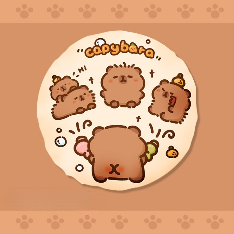 Shower Capybara Double Layer Bath Cap For Women Waterproof Bathing Headgear Home Creative Cute Hat Moisture-Proof Hair_voghion.com