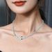 Mode eenvoudige diamanten slangenkop metalen ketting dikke ketting Cubaanse ketting in stijl donkere sleutelbeenketting accessoires voor vrouwen_voghion.com