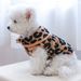 Guangying Djurväst Dockhalsband Leopardtryckt ärmlös tvåbensvalp Hund Pyjamasdräkt Husdjurstillbehör_voghion.com