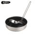 Set di utensili da campeggio pieghevoli in acciaio inossidabile 304 - Spatola, mestolo e paletta forata per cucinare all'aperto - Compatto e resistente_voghion.com
