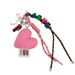 Fluffy Love Heart Keychain - Cute & Stylish Bag Charm Accessory For Purse, Backpack, Or DIY Decor (Pink)_voghion.com