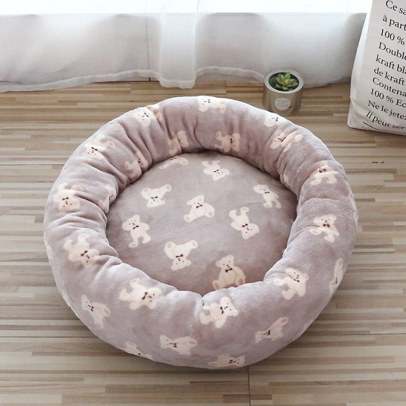 Autumn and winter warm stepping on milk cat universal pet teddy bear dog bed, deep sleep bed mat_voghion.com