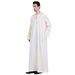 Herrkläder Herrkläder Enfärgad enkel design Muslimska kaftan_voghion.com