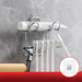 Modern Minimalist Stainless Steel Toothbrush Holder Wall-mounted No-drill Circular Design Practical Drainage_voghion.com