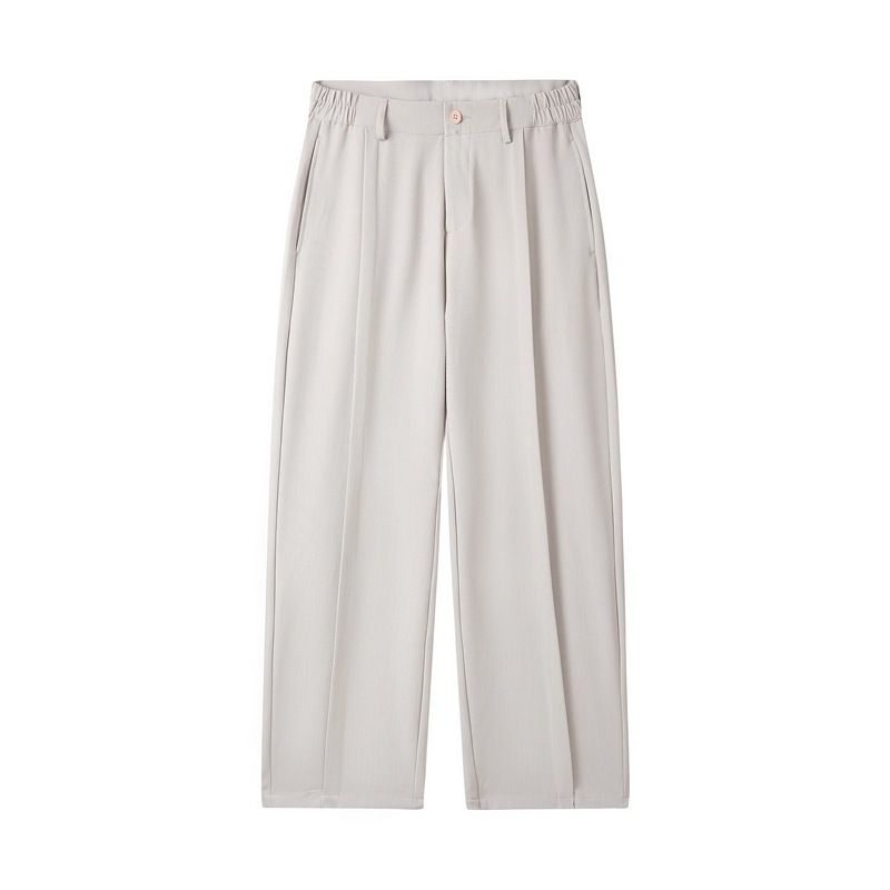 Trendy Drooping Casual Trousers For Men In Autumn And Winter, New Products With Lotus Leaf Pleats, High-end Feeling,_voghion.com
