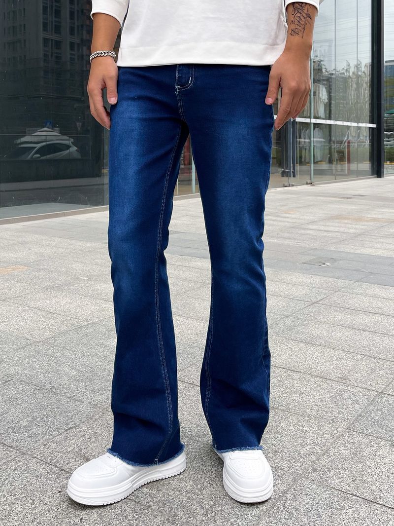 Neu Herren Jeans Herbst Hosen Gerade Mode Jean Casual Arbeit Klassische Denim Hose Baumwolle Hose Stilvolle Slim_voghion.com