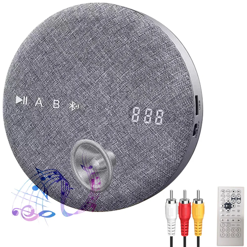 Portable DVD/CD Player Supports Bluetooth And U Disk Playback, Suitable For Learning And Entertainment, Cross-border CD Player_voghion.com