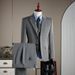 Hochwertiges zweiteiliges Anzugset – Business- & Hochzeitstauglicher Slim-Fit-Blazer & Hose (M-7XL, einreihiges Revers, Stretch Comfort)_voghion.com