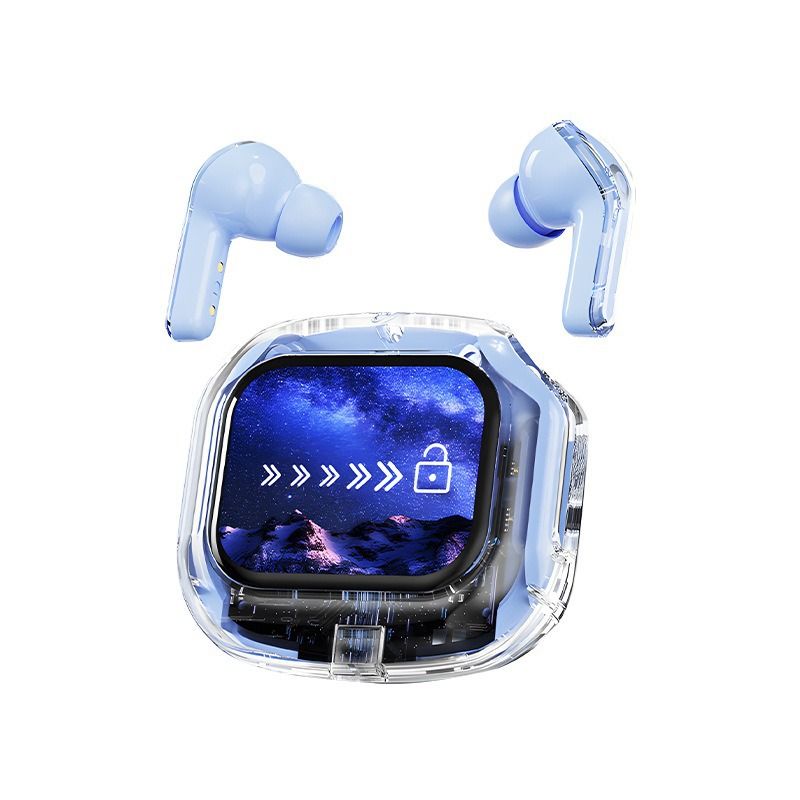 Hook-On oordopjes Hook-On oordopjes Scherm Bluetooth-headset Air Max Volledig transparant Digitaal display Multifunctioneel Batterijduur Computerheadset_voghion.com