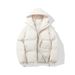 Men's Winter Hooded Cotton Coat – Thickened Loose Fit Couple Style Parka Men's Clothing_voghion.com