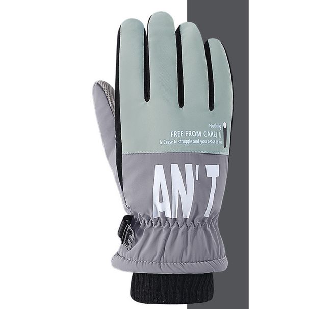 Women's Winter Cycling Waterproof Outdoor Skiing Electric Scooter Fleece Lined Windproof Warm Gloves Men's Touchscreen_voghion.com