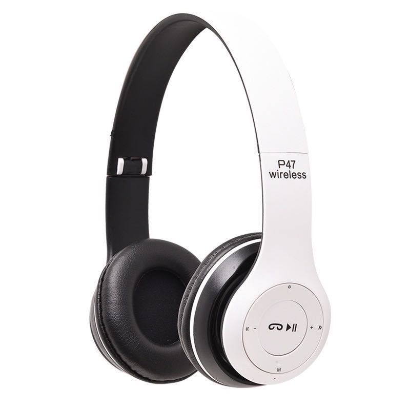 P47 Wireless Headset Support TF Card Foldable ABS Bluetooth-compatible 5.0 Noise Reduction Earbud for Music_voghion.com