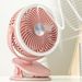 Ruixingst Cooling Fan 2/3 Gears 720-Degree Rotation Strong Wind Rechargeable Night Light Standable High Performance USB Fan Home Supply_voghion.com