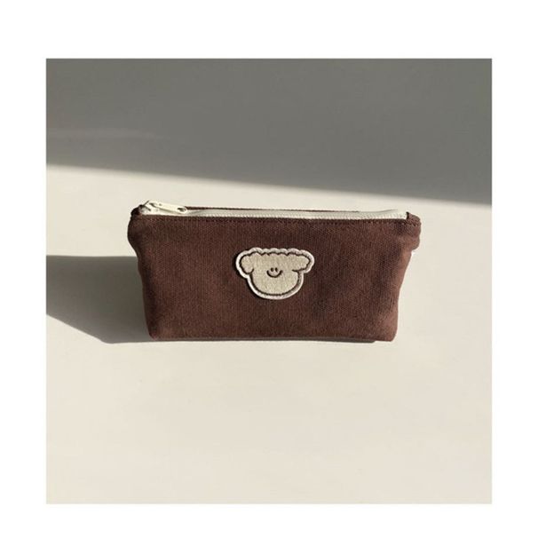 Domácí roztomilá kočka Psí pouzdro na tužky ins Styl Styl Sůl Malý Průhledný Nový Vysoká hodnota barev Velkokapacitní plátěná taška na psací potřeby_voghion.com