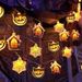 LED Halloween Pumpkin Ghost Festival Decorative String Lights Battery Remote Control USB Color Party Decoration Light_voghion.com