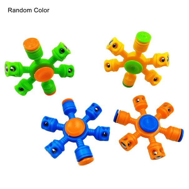 Peonza creativa de plástico de moda, juguete para niños para el hogar._voghion.com