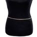 Unisex Waist Stainless Steel Street Beat Loop Trim Metal Body Simple Double Snake Bone Waist Chain_voghion.com