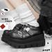 Weird Poker GURURU Original Y2k Subculture Clown Poker Theme Punk Hottie Soft Soled Thick Soled Shoes_voghion.com