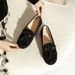 Damen 2025 Echtes Leder Vier Jahreszeiten Neue Casual Single Tassel Flache Schwangere Frauen Schuhe Slip-On Loafers_voghion.com