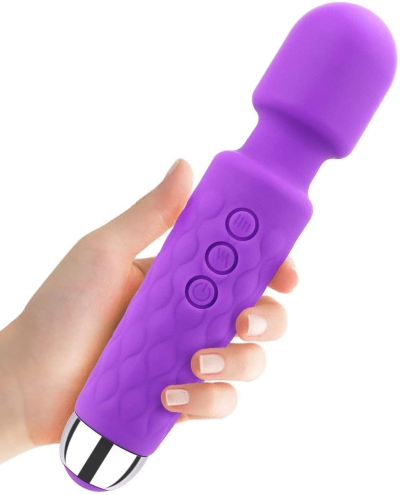 Personal Massager With 20 Vibrating Patterns 8 Speeds Body Massager Cordless Rechargeable_voghion.com