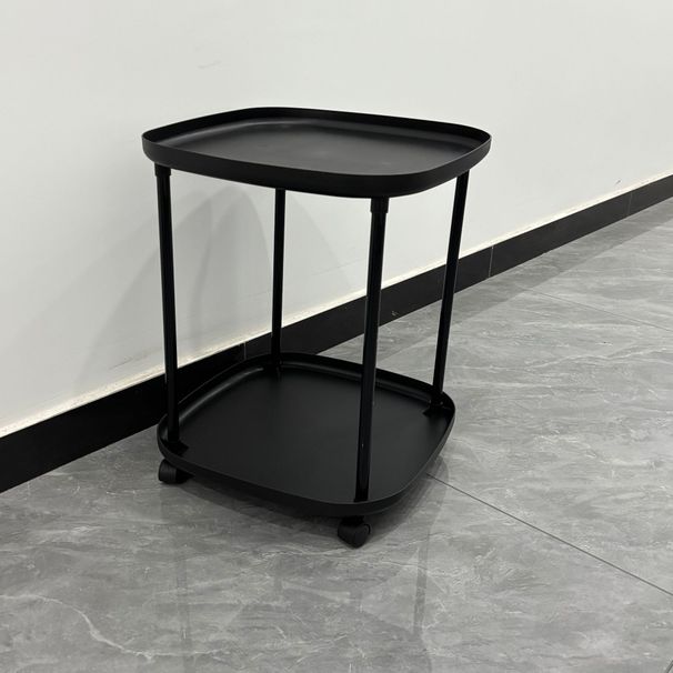 Comodino semplice per la camera da letto di casa, piccolo tavolino in ferro battuto in stile crema, mini contenitore creativo_voghion.com