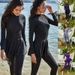 Solid Color Long Sleeved Trousers Fully Surrounded Conservative Beach Surfing Sunscreen Swimsuit Arab One Piece Swimsuit_voghion.com