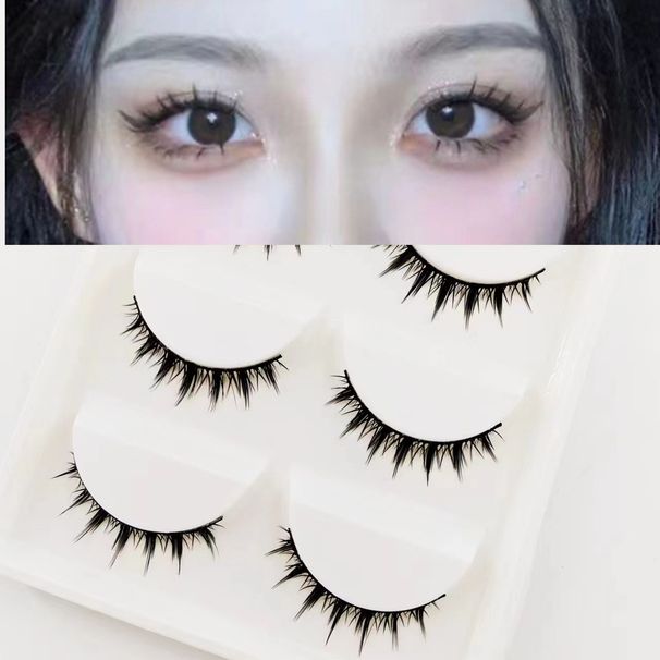 Little Devil COS ripsmed kõvade vartega toetavad topelt silmalauge, muutes need loomulikult tihedaks ja paindlikuks._voghion.com