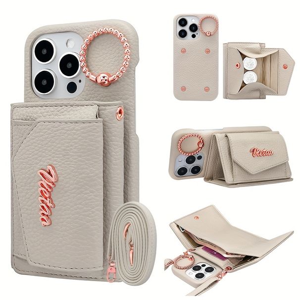 Ultimate Phone Companion - Capa tipo carteira destacável com porta-cartões, suporte para celular e capa protetora para 15 Pro Max, 14, 13 Pro_voghion.com