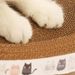 Cat Scratcher Cardboard Oval Cat Scratch Pad Bowl Nest For Indoor Cats Grinding Claw Round Cat Scratching Board_voghion.com