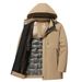 QFV507045555501<2 Manteau Jumia Grande Taille pour hommes d'âge mûr et seniors, doublure polaire, veste matelassée en coton épais, vêtements d'extérieur_voghion.com