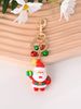 Santa Claus Christmas Socks Bell Keychain Cartoon Cute Doll Bag Pendant Small Gift_voghion.com
