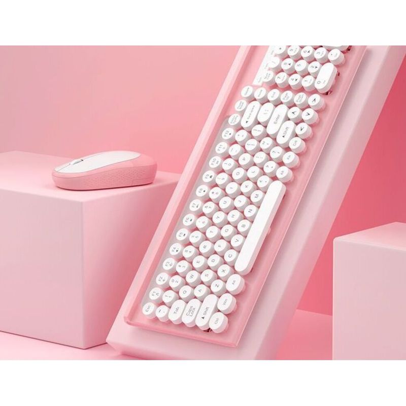 Wireless Keyboard Mouse Set Desktop Laptop External Office Dedicated Typing Silent Mechanical Feel_voghion.com