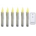 Led Candles With Remote Control, Flickering Flame, Pack Of 6, Halloween Decor_voghion.com