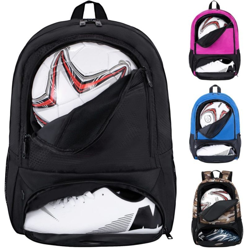 Borsa da calcio, zaino da calcio, zaino da calcio, pallavolo e pallamano, borsa sportiva con tacchetti separati e portapalla_voghion.com