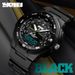 skmei double display outdoor sports multi-functional men's watch time beauty 3 time waterproof luminous pointer electronic watch_voghion.com