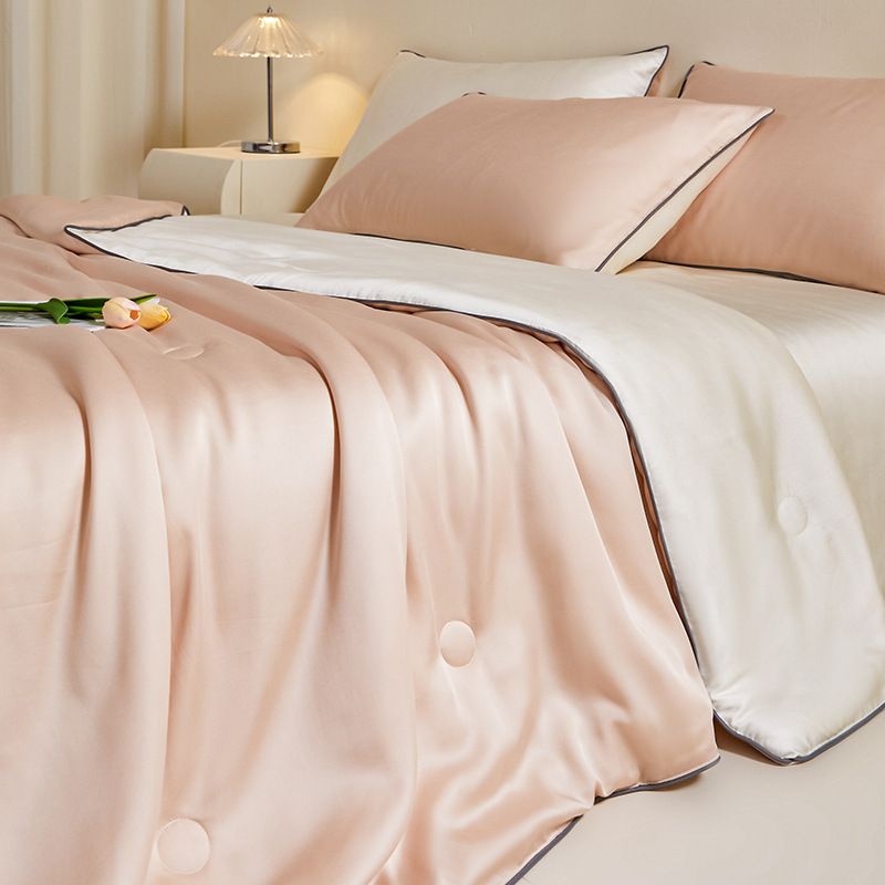 Luxury Lyocell Summer Blanket - Cooling & Breathable Air-Con Quilt Set (4-Piece, Machine Washable, Ultra-Soft, A-Class Certified)_voghion.com