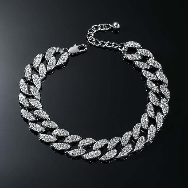 Cadena cubana completa de estilo hip hop para hombre, joyería punk con diamantes a la moda_voghion.com