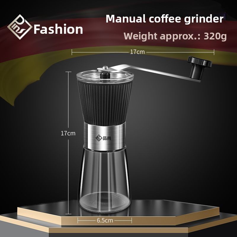 AKL Manual Home Small Hand-Crank Bean Powder Portable Hand Coffee Grinder_voghion.com