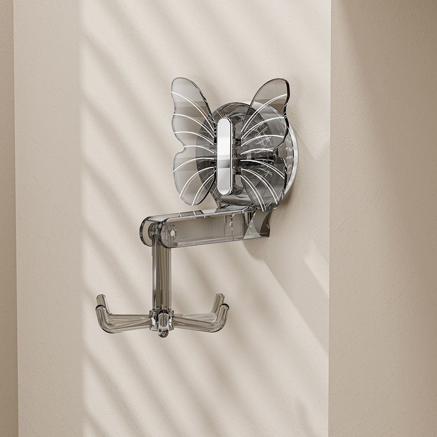 360° Swivel Plastic Hooks - Transparent Wall Hooks For Kitchen, Bathroom, Wardrobe - No Drill, Damage-Free Hanging Solution_voghion.com