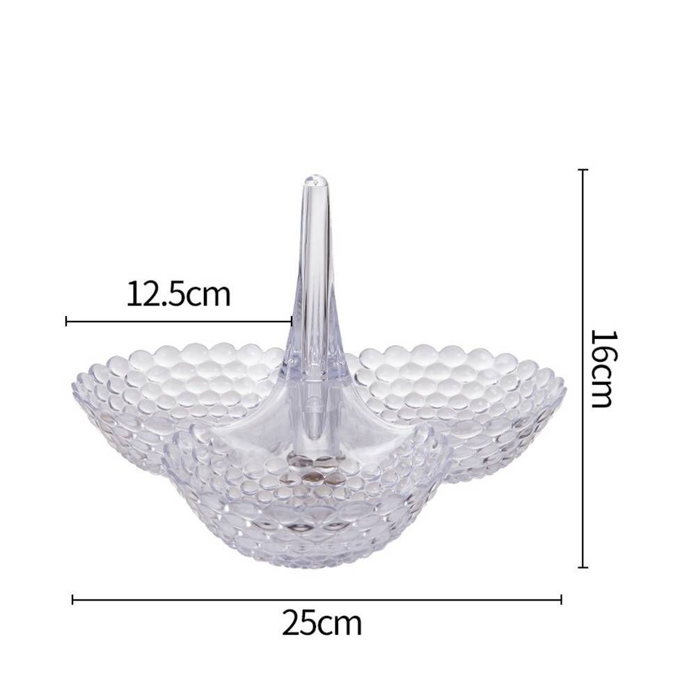 3Pcs 1 Layer Snack Plate Plastic Sectional Serving Tray Stackable Dried Fruit Plate Nut Candy Serving Bowls For Party_voghion.com