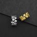 Anello in acciaio inossidabile con doppia stella aperta in stile etnico a cinque punte, semplice e alla moda_voghion.com