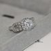 Anello di fidanzamento classico da donna con diamanti Anello in platino placcato in zircone_voghion.com