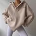 2023 European And American Cross-Border New Fleece-Lined Hooded Printed Long-Sleeve Basic Versatile Sweatshirt_voghion.com