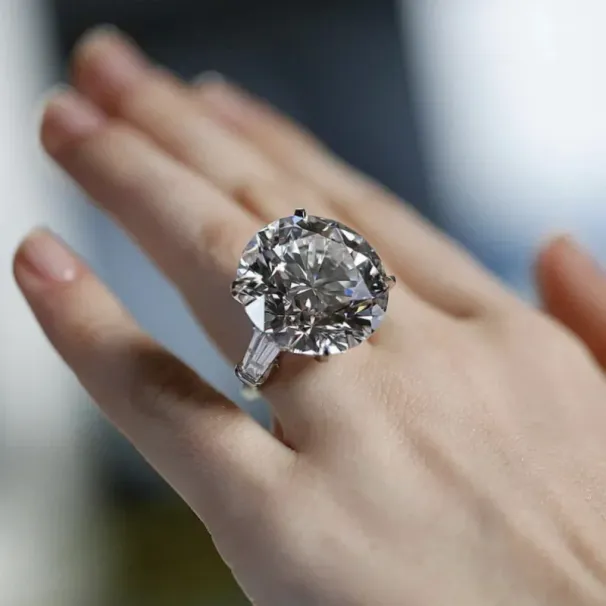 Vendite calde Lusso ovale diamante 8 carati argento puro, gioielli, anello di fidanzamento, accessori_voghion.com