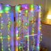 180 Luzes de Fada de Fio de Cobre LED, Luzes de Cordão Externas à Prova D'água para Jardim, Varanda, Decoração de Cortinas, Opções de Branco Quente e Multicoloridas_voghion.com