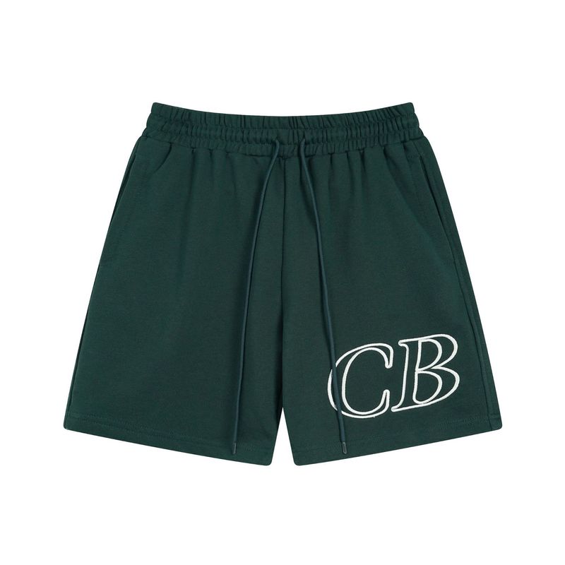 Man's clothing Summer tide brand solid color letter print casual loose micro-elastic drawstring shorts for men and women_voghion.com
