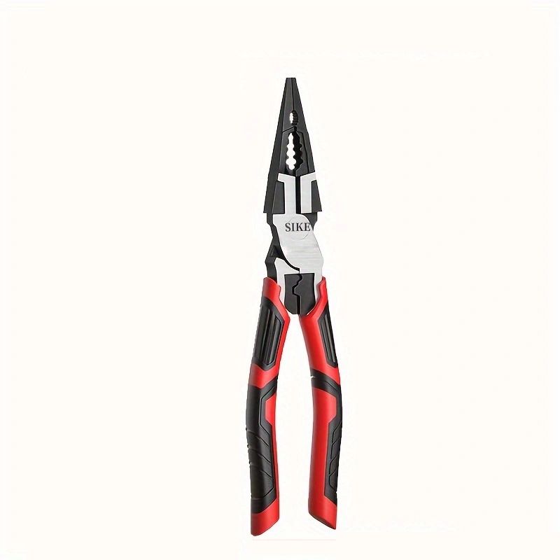 Professional Electrician Wire Stripper, Multi-Function Crimping Tool With Self-Adjusting Jaws For 10-24 AWG Cables, Chromium-Vanadium Steel Blades_voghion.com